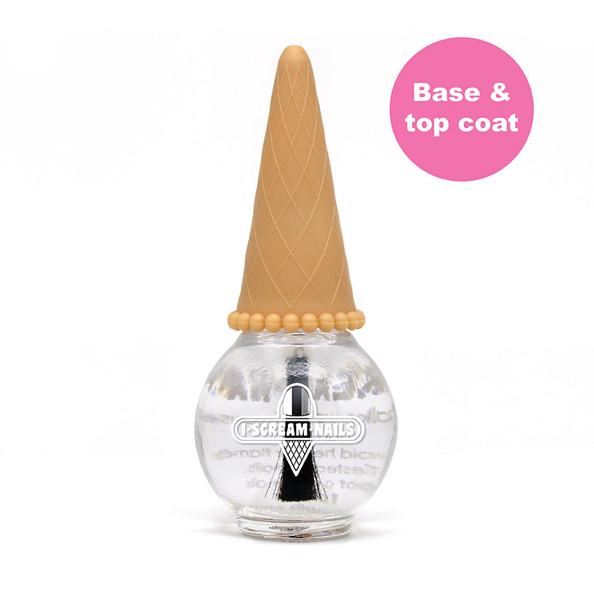 Crystal Clear BASE / TOP COAT -  2 in 1 Nail Polish