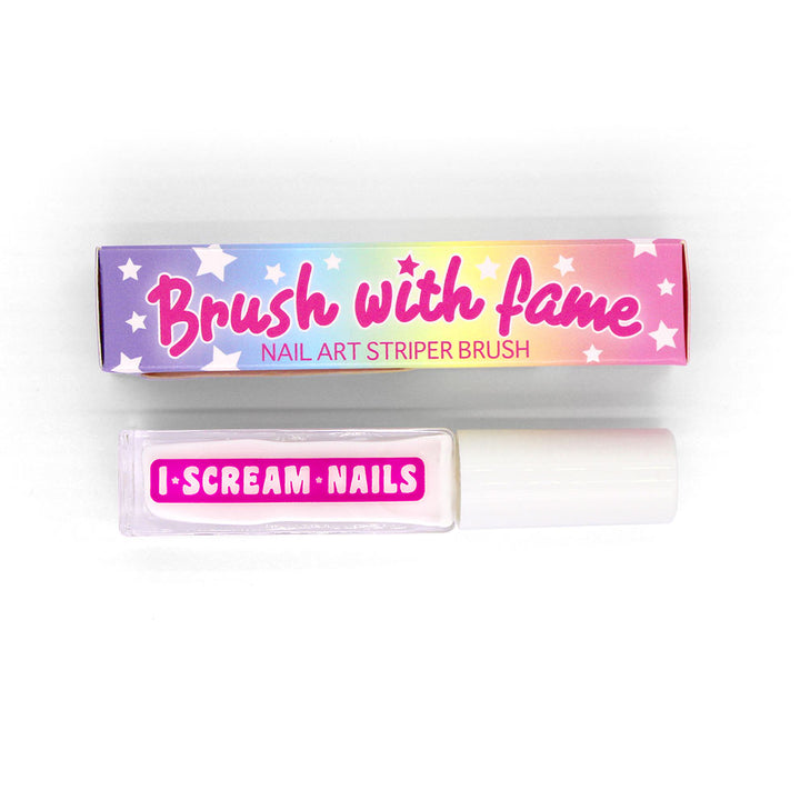 Brush with Fame - WHITE nail art striper brush